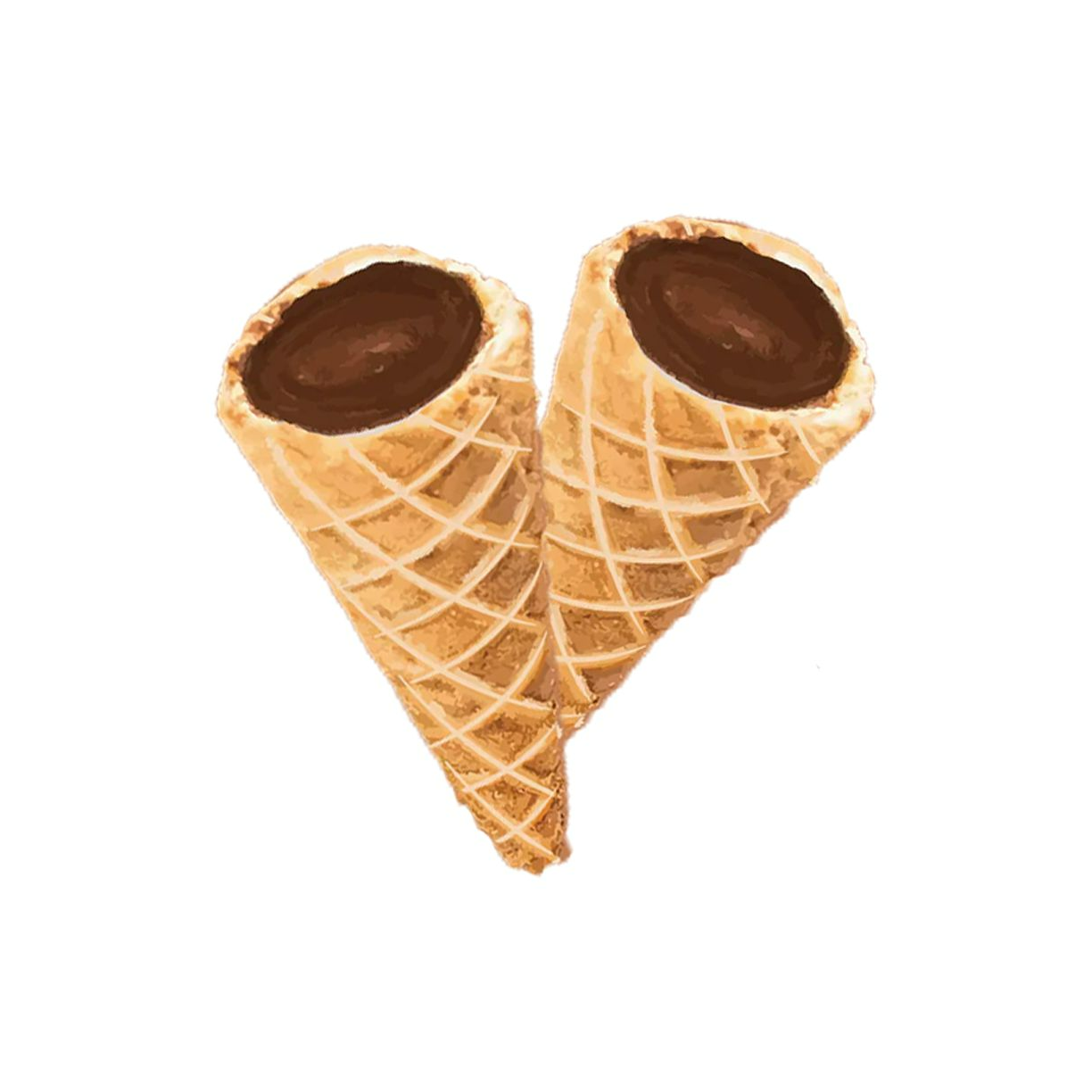 Milk Chocolate Live Rosin Waffle Cones